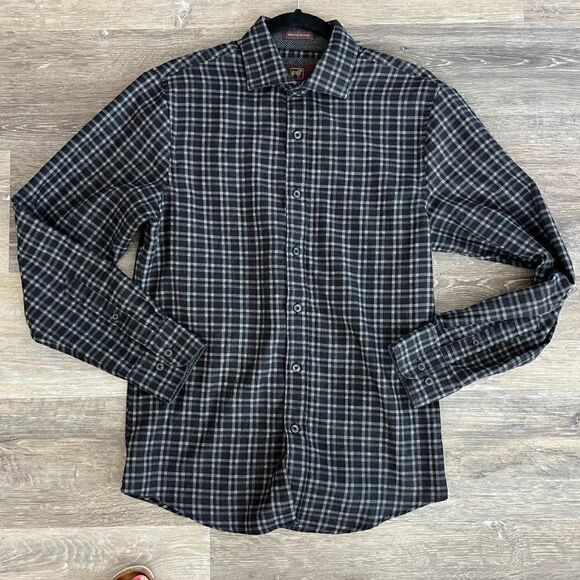 James Tattersall London Men's Long Sleeve Button Down Flannel Shirt Size Small - Picture 5 of 12